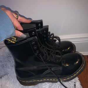 Doc martins patten leather
